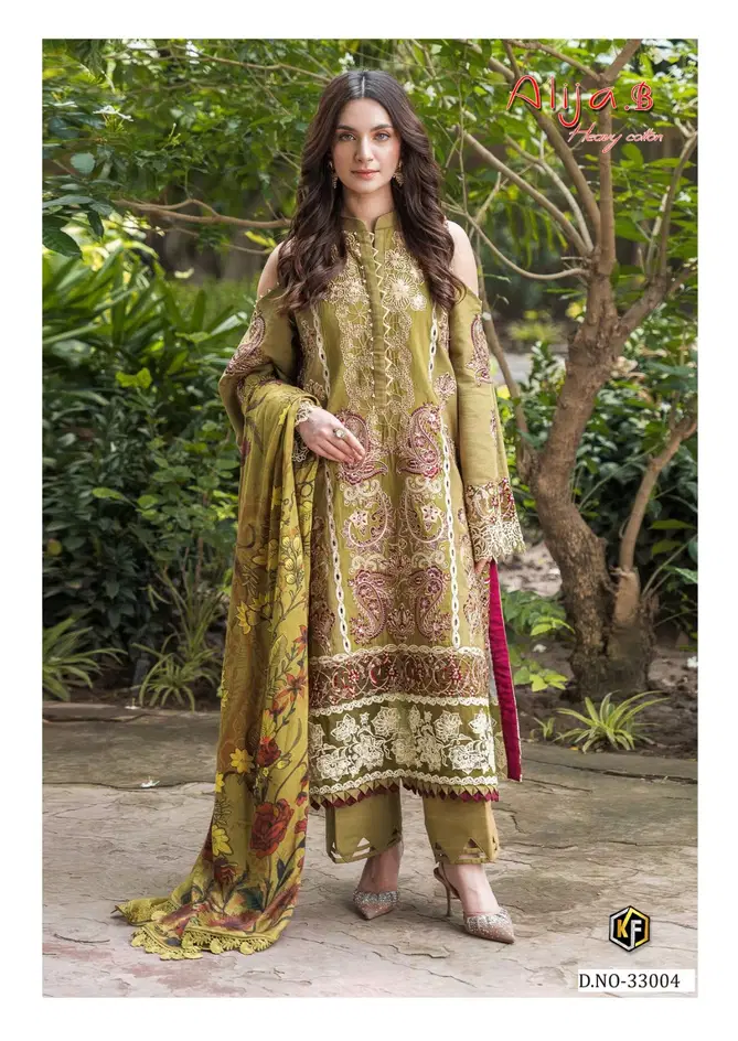 Alija B Vol 33 By Keval Fab Cotton Printed Karachi Dress Material Exporters In India